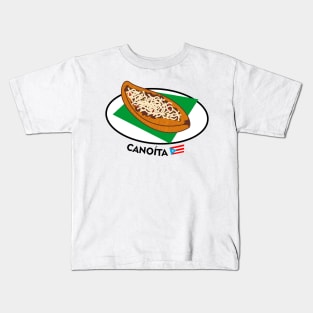 Puerto Rican Food Sweet Plantain Canoe Latino Caribbean Kids T-Shirt